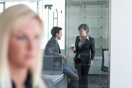 Private business discussionの写真素材