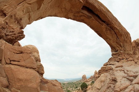 North Window, Arches National park, Utah, USAの写真素材
