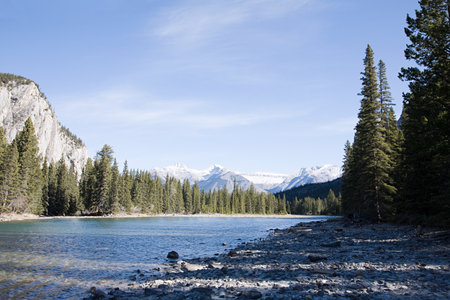 Banff National Park with Rockies in background, Canada