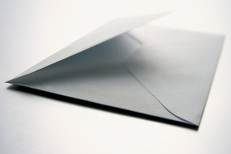 White envelope background.の写真素材