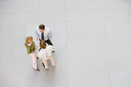 Colleagues having a discussionの写真素材