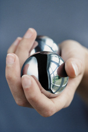 Chinese balls background.の写真素材