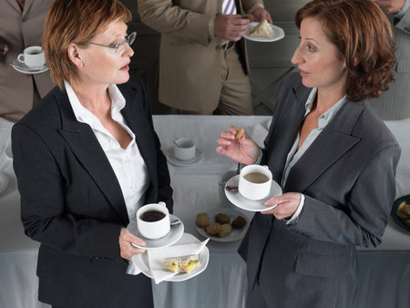 Office workers having a coffee breakの写真素材