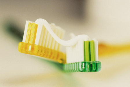 Toothbrush and toothpasteの写真素材