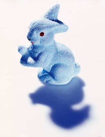 Toy rabbit background.の写真素材
