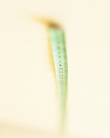 Blurred tape for measurementの写真素材