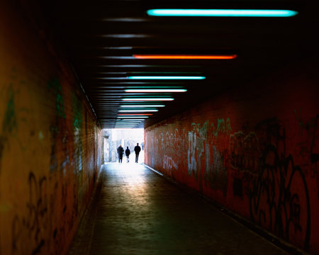 Graffiti in pedestrian passage