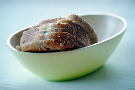 Brown bread in bowl