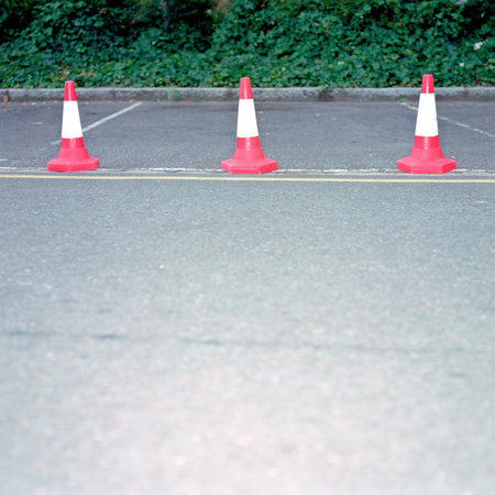 Traffic conesの写真素材