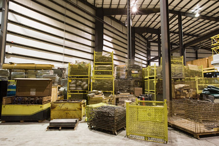 Inside warehouse