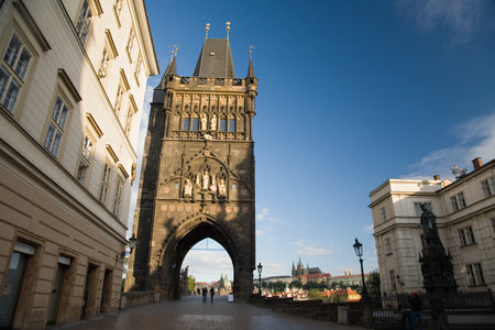 Charles bridge pragueのeditorial素材
