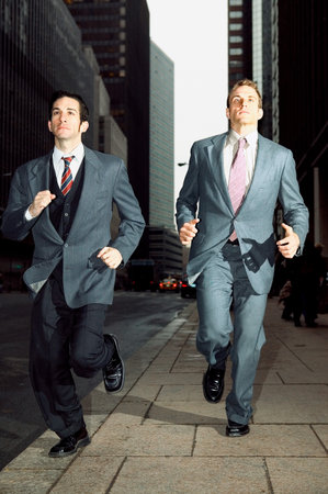 Businessmen runningの写真素材