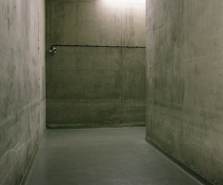 Concrete corridor