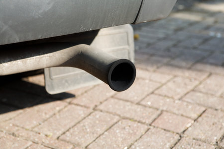 Car exhaust pipeの写真素材
