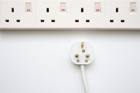 A plug and extension cord