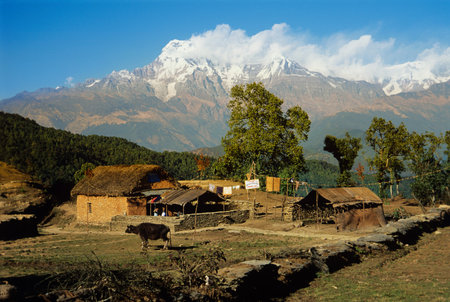 Annapurna nepalのeditorial素材