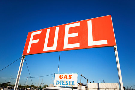 Fuel signsの写真素材