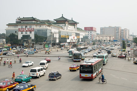 Congested peking roadのeditorial素材