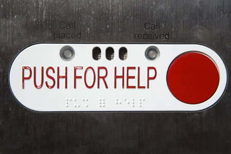 Emergency push buttonの写真素材