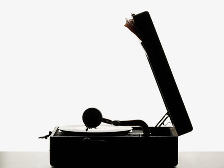 Vintage record playerの写真素材
