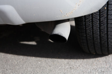 Car exhaust pipeの写真素材