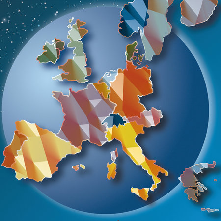 Map of European Communityの写真素材