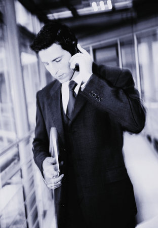 Businessman on phoneの写真素材