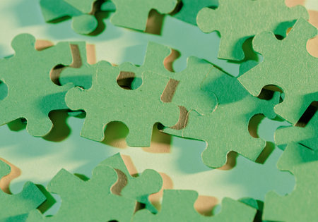 Jigsaw puzzleの写真素材