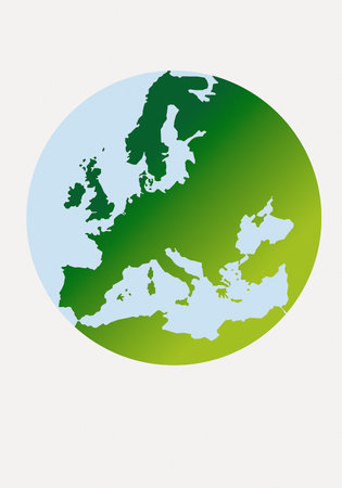 Map of Europeの写真素材