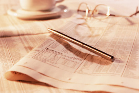 Stock market pagesの写真素材
