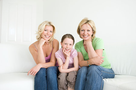 Three generations of femalesの写真素材