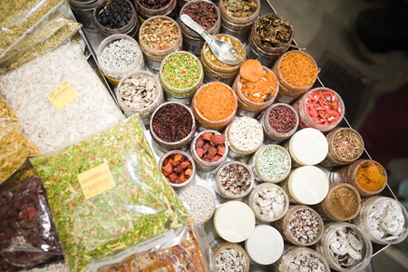 Spices on a market stall