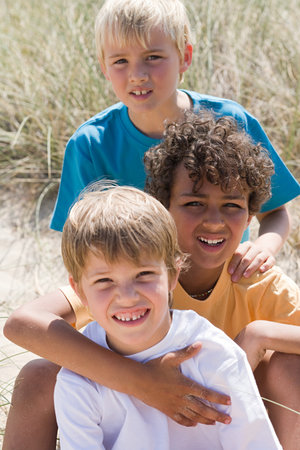 Portrait of friendsの写真素材