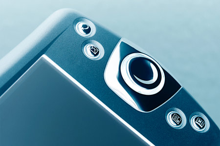 Handheld computerの写真素材