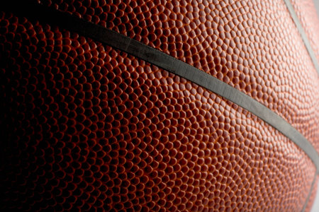 Close up of a basketballの写真素材