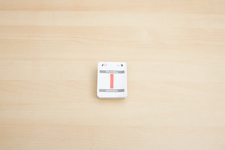 Calendar on a desk
