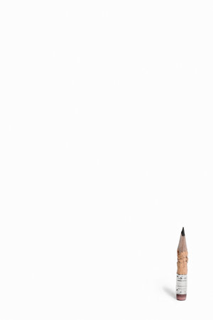 Chewed pencilの写真素材