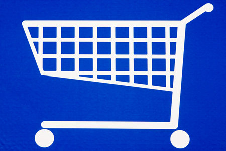 Sign with a trolley on itの写真素材