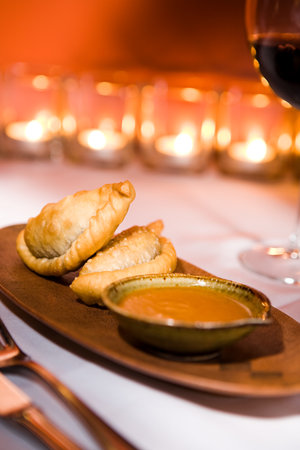 Pastelitos and sauceの写真素材