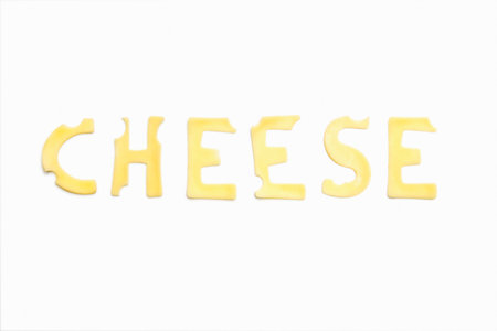 The word cheese made out of cheeseの写真素材