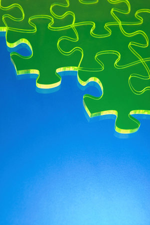 Jigsaw piecesの写真素材