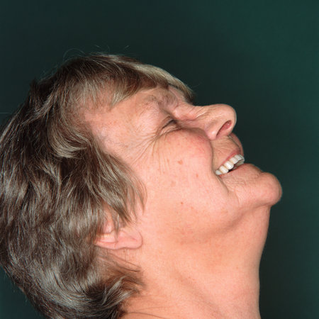 Happy senior woman
