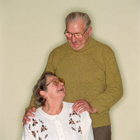 Loving senior coupleの写真素材