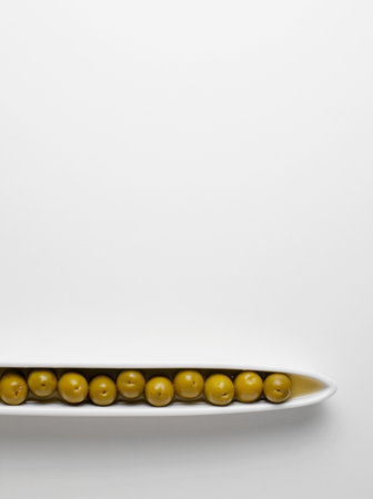 Olives in a dishの写真素材