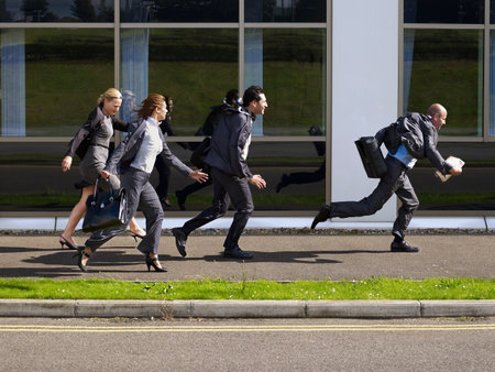 Business People Runningの写真素材