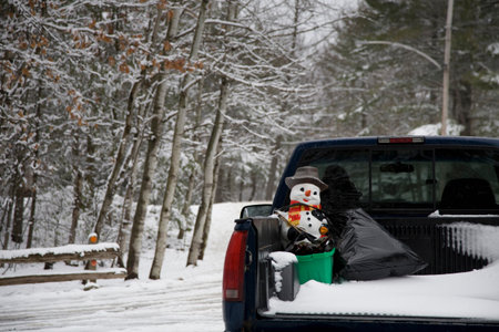 Festive Leftovers In Truckの写真素材