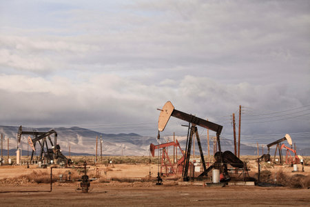 Derricks In Oil Well, California