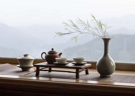 Traditional Chinese Tea Ceremonyの写真素材