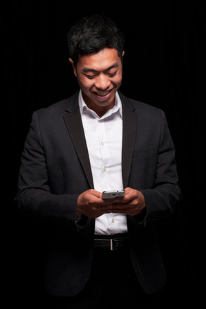 Businessman Using Smartphone