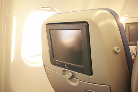 Touchscreen In Airplane Headrest